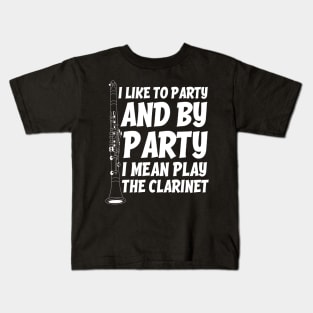 Funny Clarinet Player Kids T-Shirt